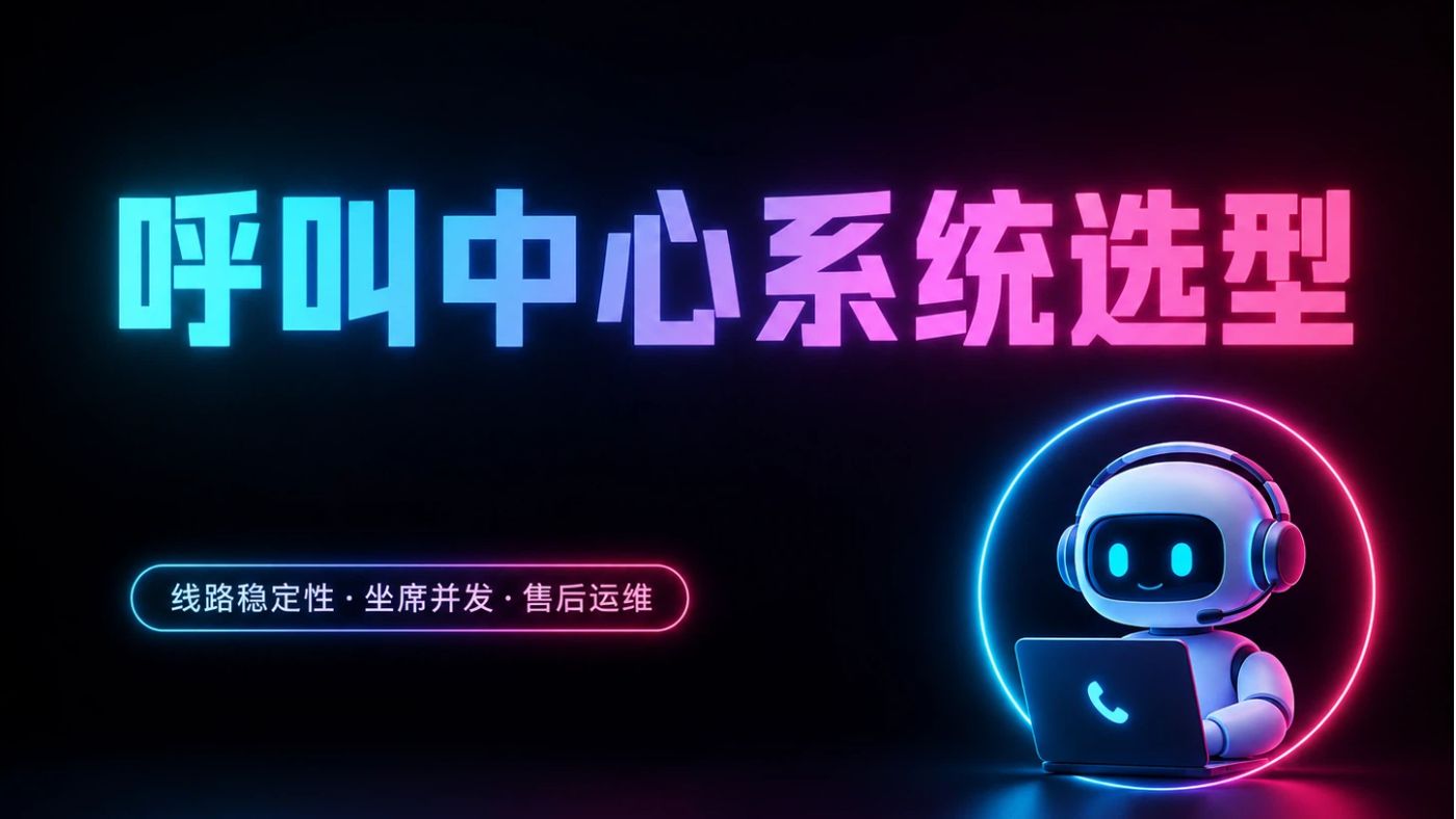 呼叫中心系统怎么选？从通信资质到容灾能力的13项评估维度