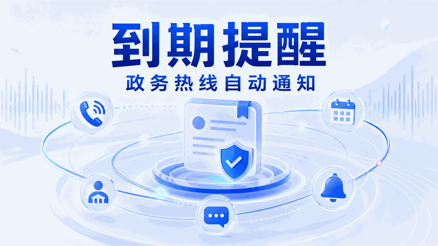 政务热线"7×24小时不打烊"写入多地政府工作报告——烟草许可证到期提醒、延续通知如何用AI语音机器人实现？