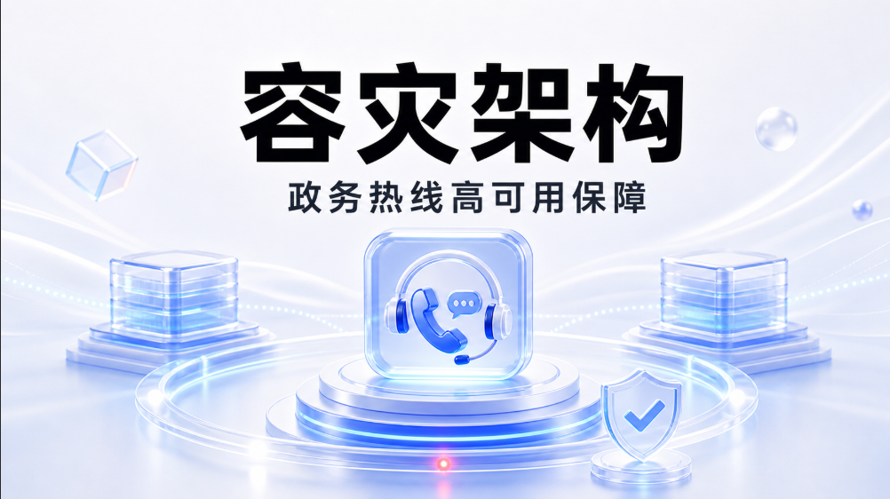 政务呼叫中心灾备容灾架构解析：高可用建设路径与稳定性保障方案