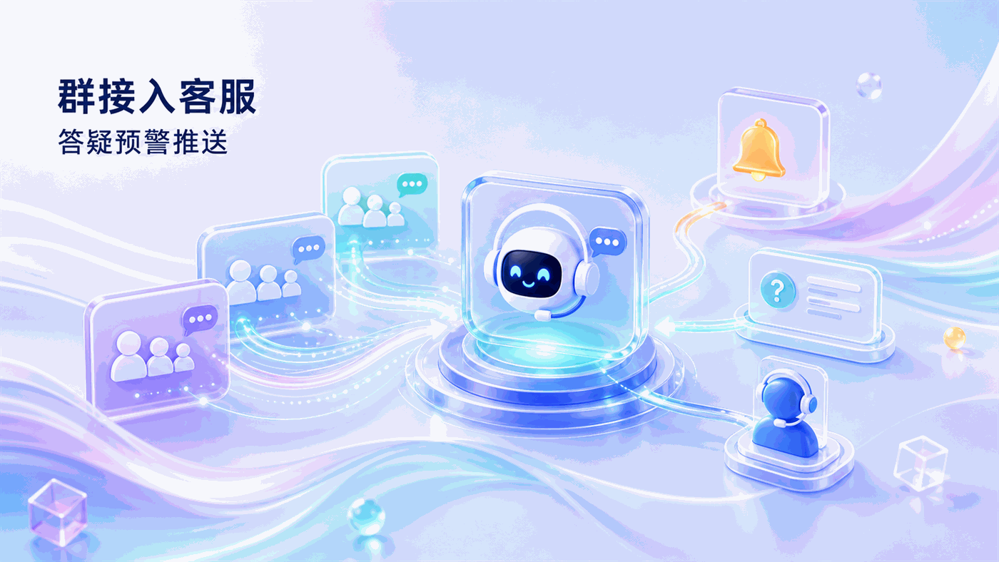 钉钉/飞书群怎么接入智能客服？自动答疑、异常预警推送到人的操作路径