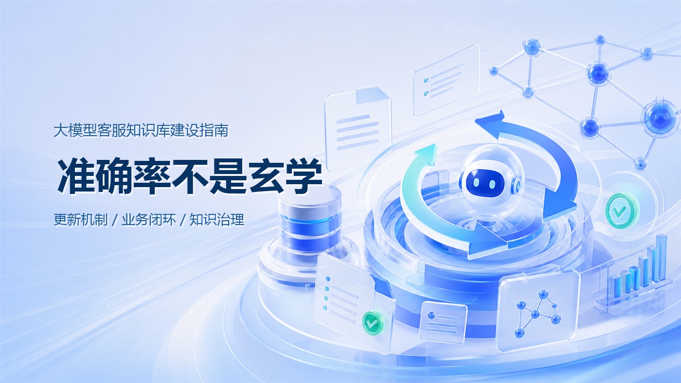 2026大模型智能客服知识库建设指南：准确率、更新机制与业务闭环