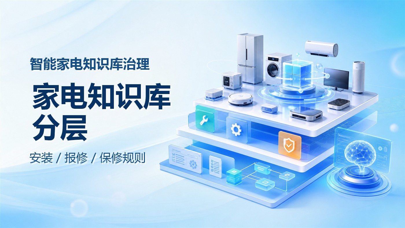 智能家电型号多、规则杂，客服知识库如何按安装、报修和保修分层？