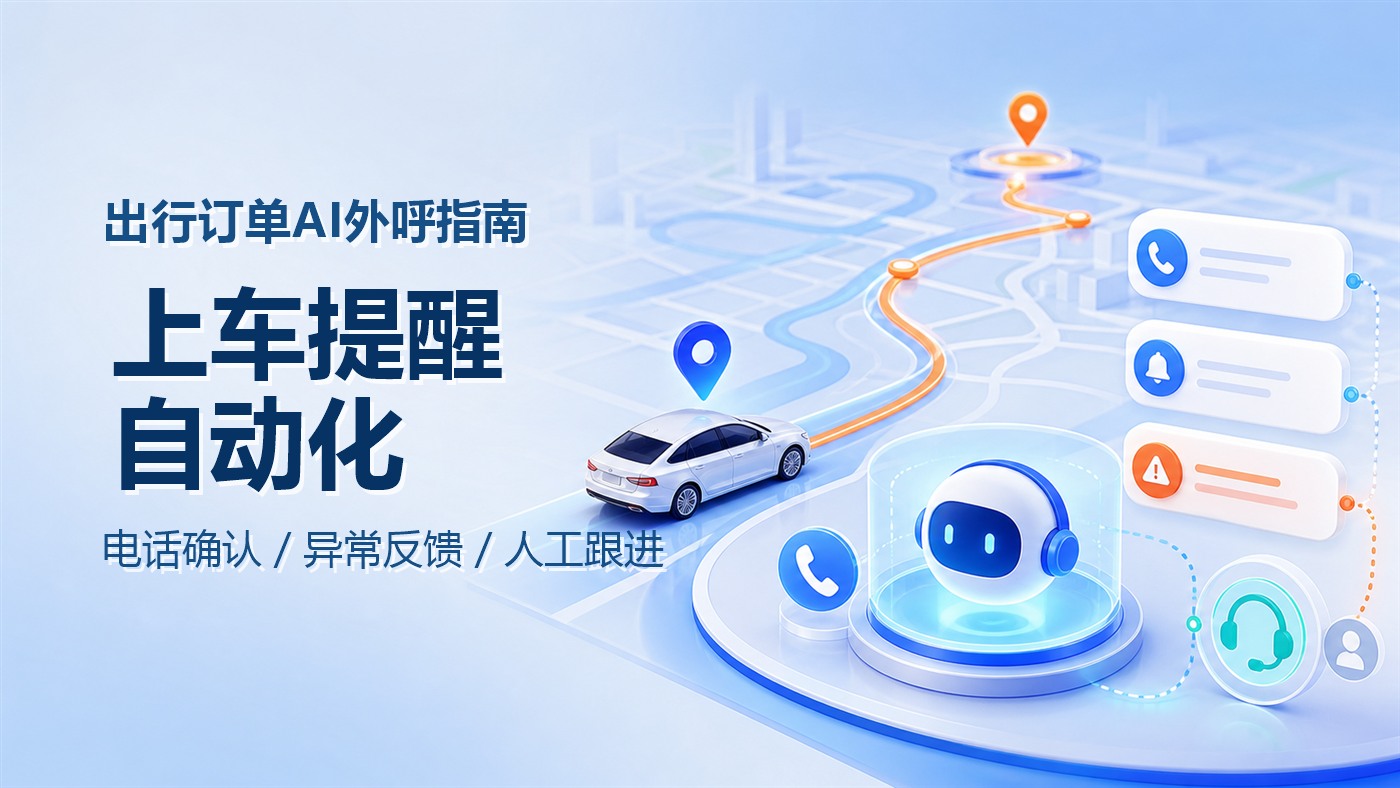 出行订单需要电话确认时，AI外呼如何完成上车提醒、异常反馈和人工跟进？