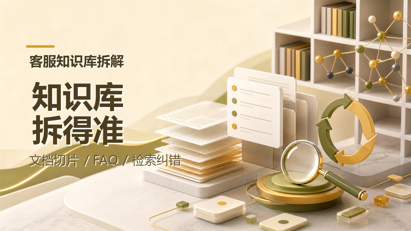 智能客服知识库怎么拆？文档切片、FAQ整理与检索纠错方法
