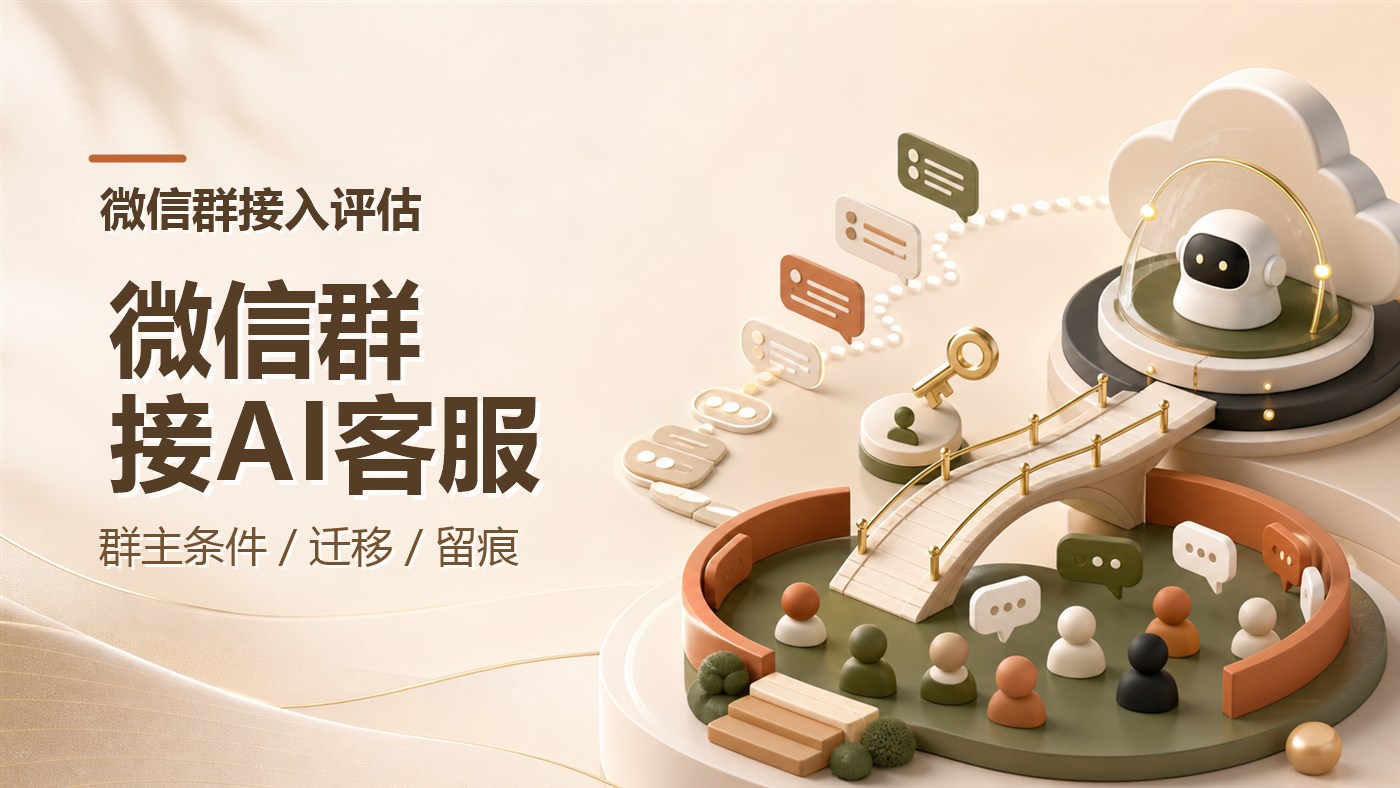 现有微信群能直接接入AI客服系统吗？群主条件、迁移方式与消息留痕