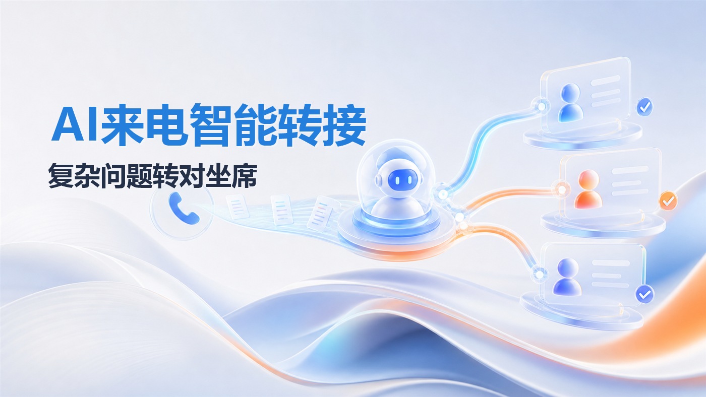 AI接听来电后，复杂问题如何转给合适坐席并保留服务记录？