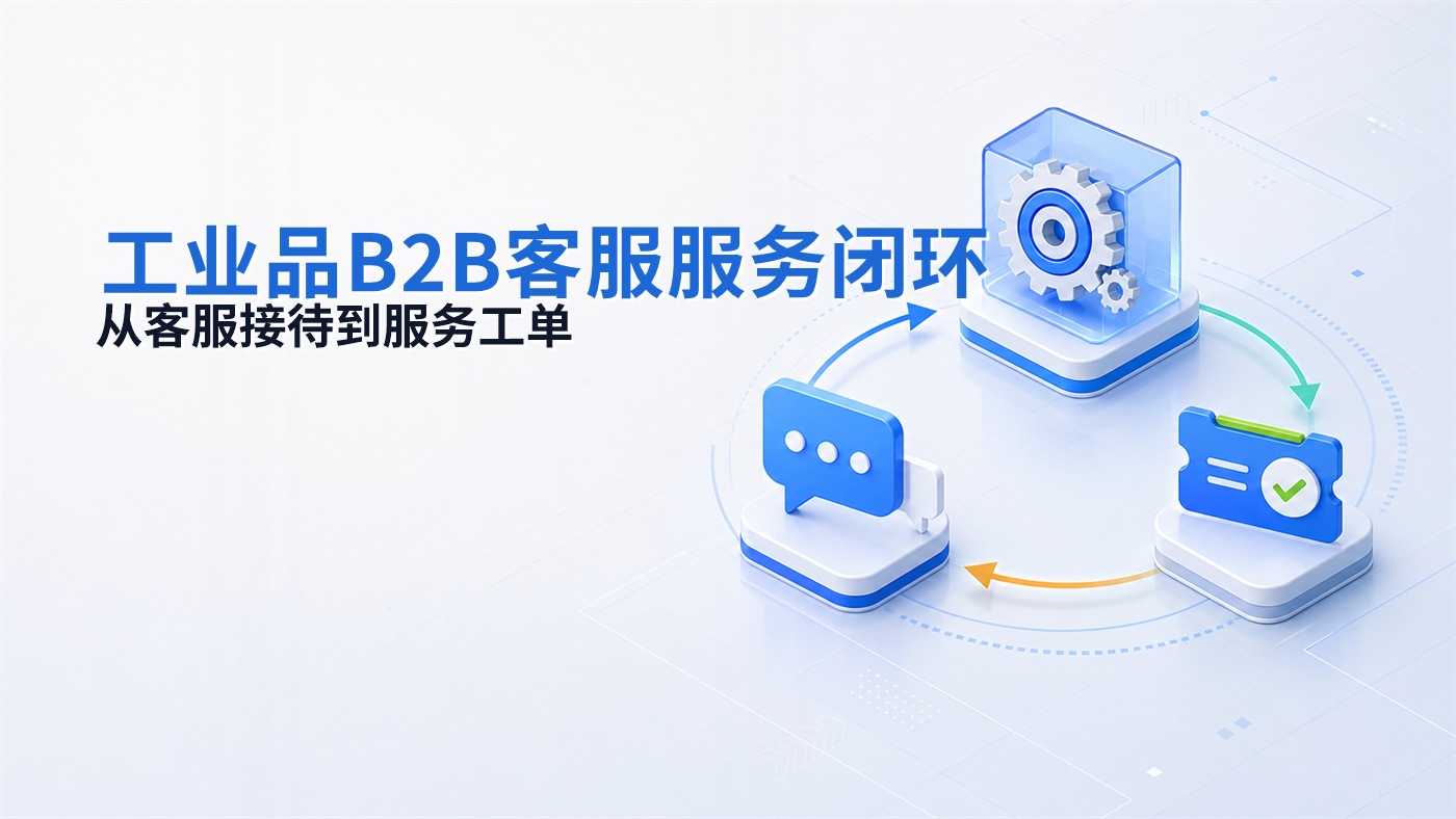 工业品B2B客服的询盘与售后怎么管？从企微群接待、技术问题分派到工单系统闭环的运营方法