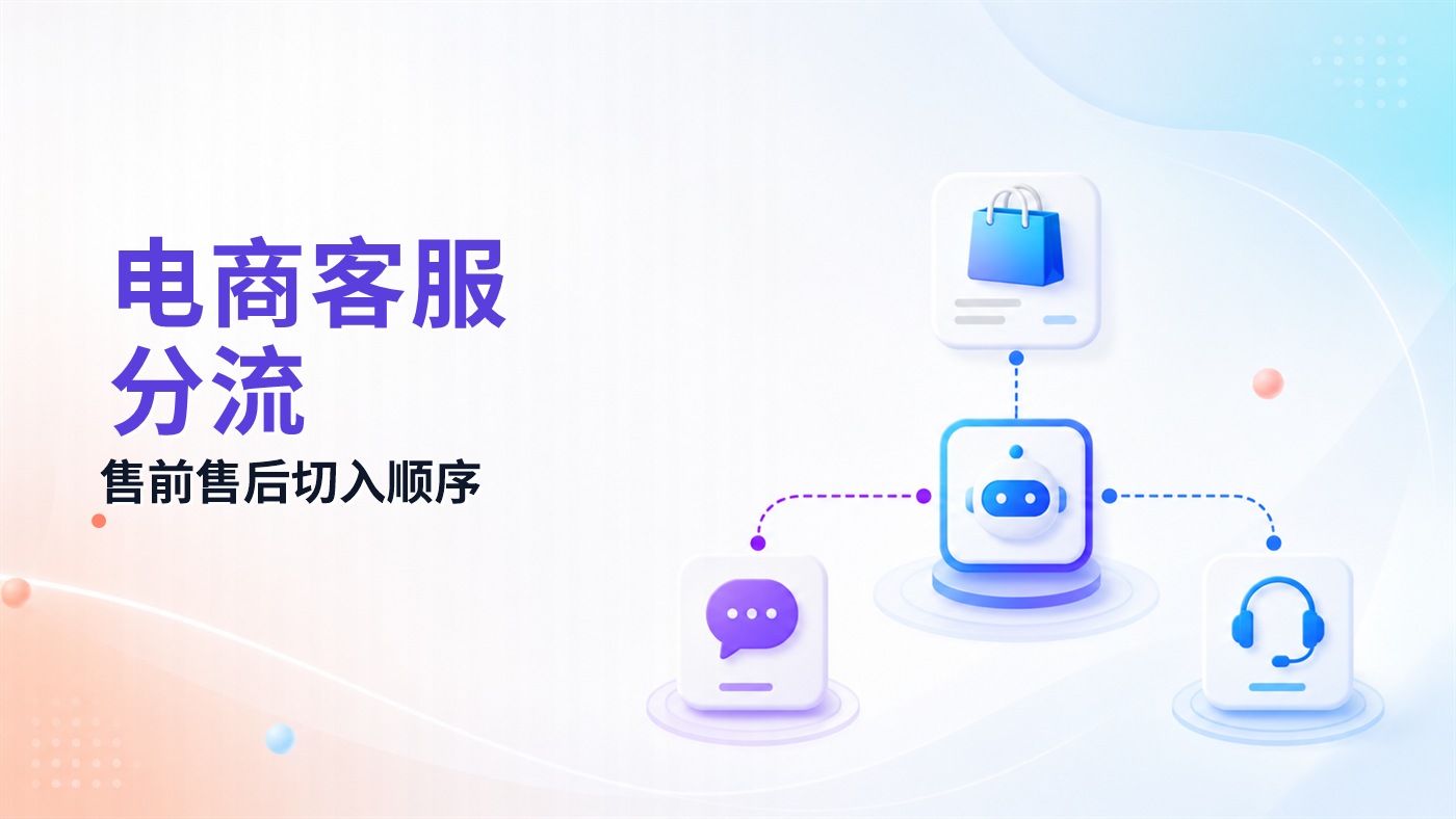 电商多意图咨询从售前到售后的分流框架：智能客服切入顺序