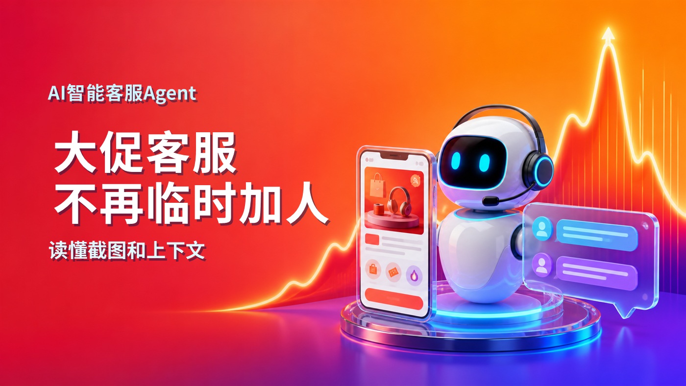电商大促不再靠临时加人：当智能客服Agent能理解客户发的截图和上下文后，值班人员反而减了三分之一