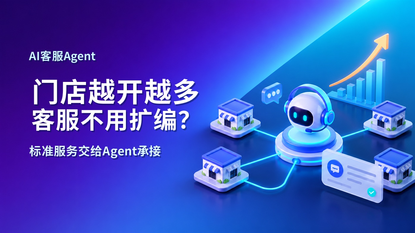 连锁门店开了更多店，客服团队却没按比例涨：Agent打破了门店扩张必然扩客服这个旧公式