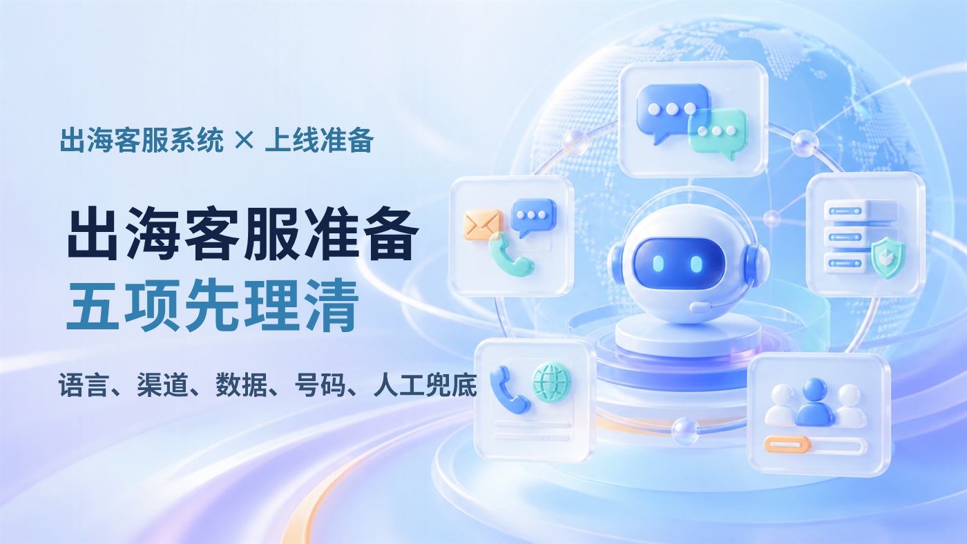 企业刚开始出海，部署智能客服前要做哪些准备：语言、渠道、数据驻留、本地号码、人工兜底五项清单