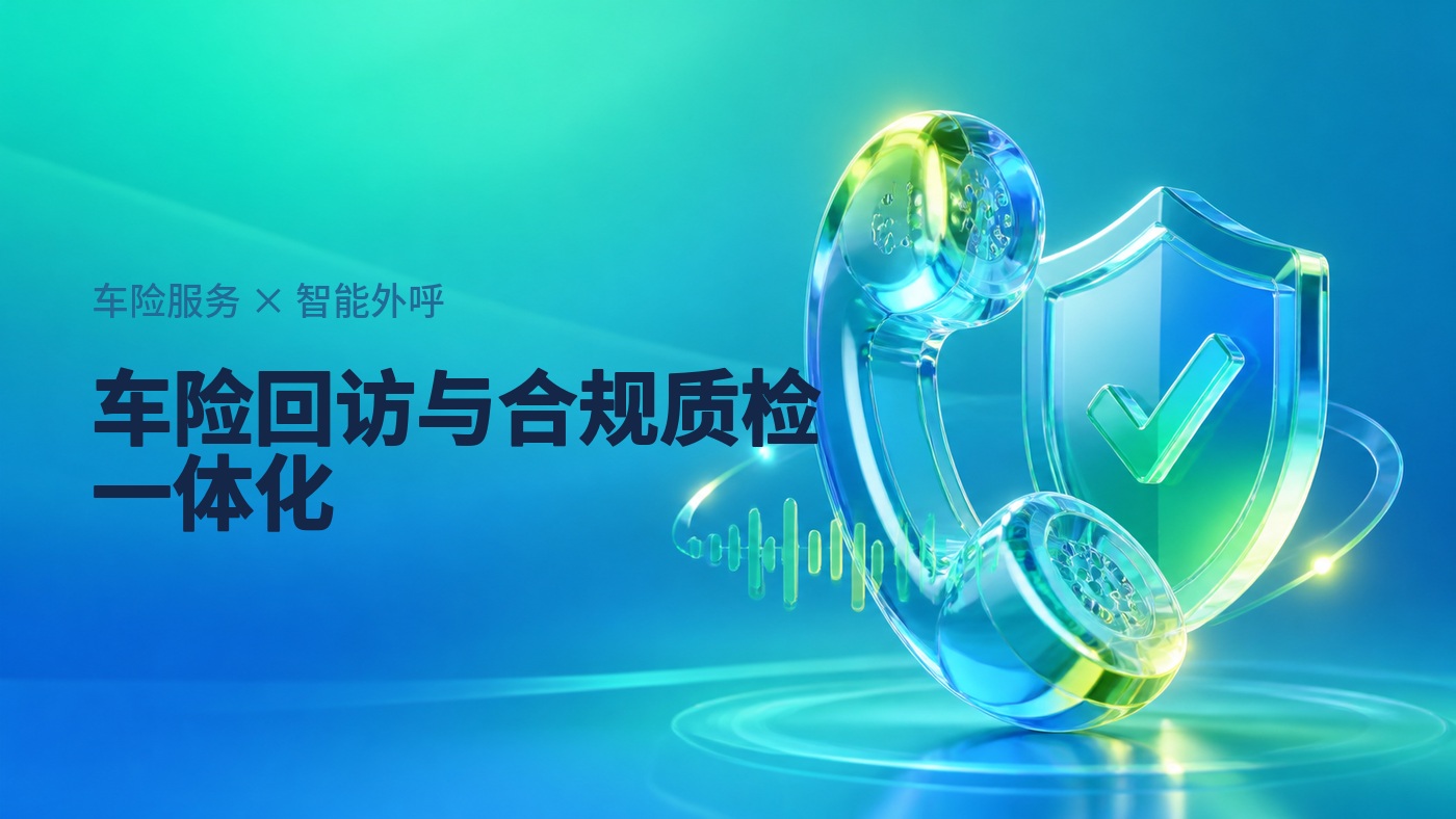 车险出险客户回访，智能外呼加大模型质检怎么把回访和合规检查一起做完