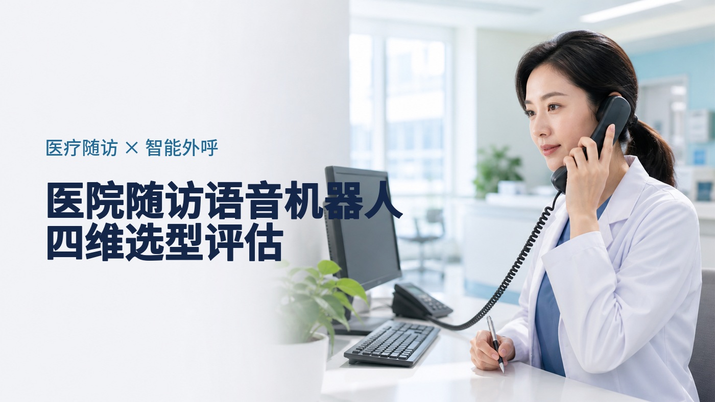 医院随访电话语音机器人选型：合规、私有化、HIS对接、随访成功率四个维度怎么评估