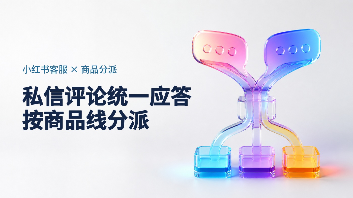 小红书私信评论怎么接入智能客服，统一应答并按商品线分派