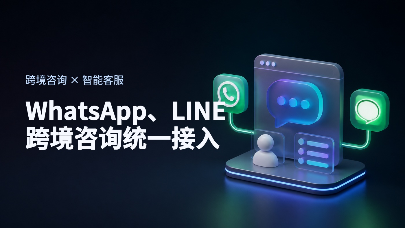 WhatsApp、LINE怎么接入智能客服，跨境咨询统一到一个工作台