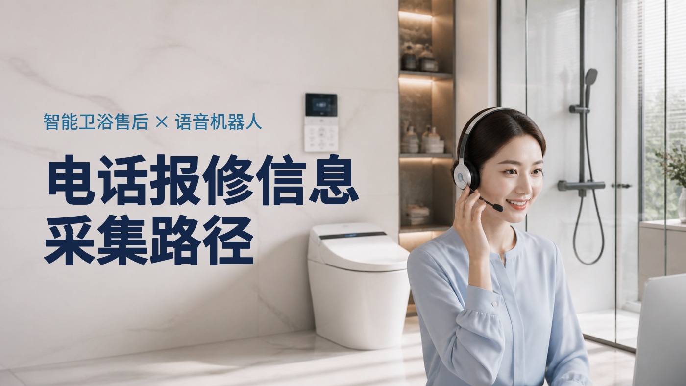 智能卫浴售后电话报修，电话语音机器人接使用维护、保养和故障报修的信息采集路径