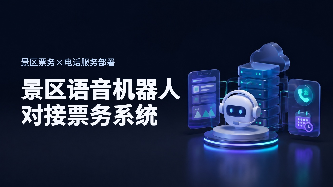 景区电话查订单和退改签，电话语音机器人对接票务系统的部署路径