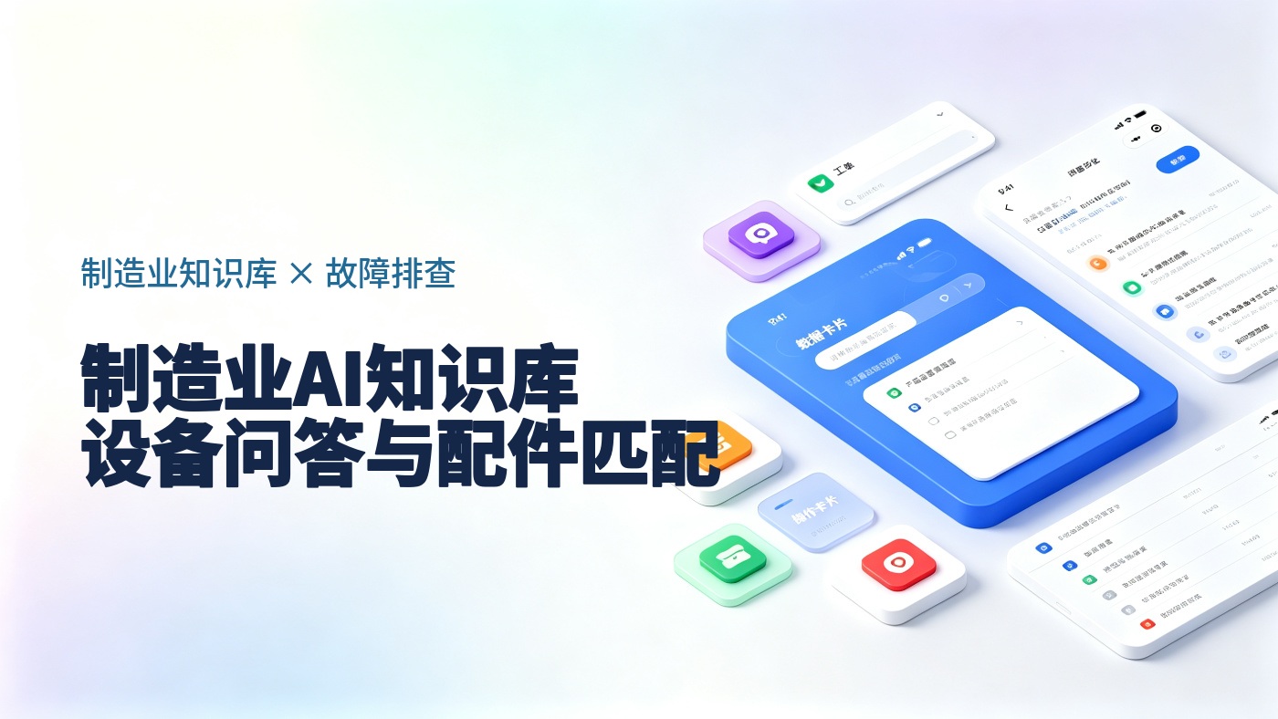 制造业AI知识库怎么建？设备问答、故障排查与配件匹配实践