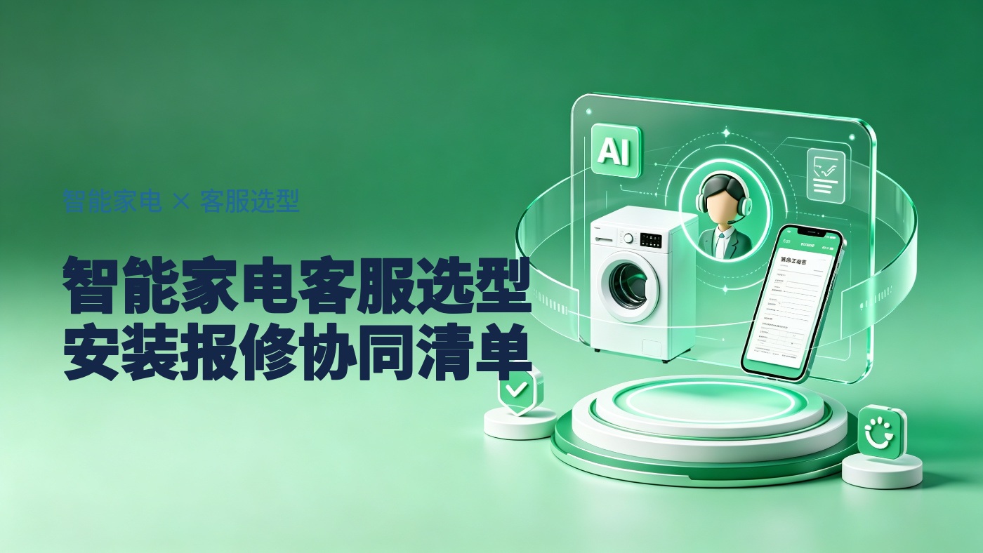 智能家电企业怎么选智能客服？安装预约、故障报修与售后协同的采购核对清单