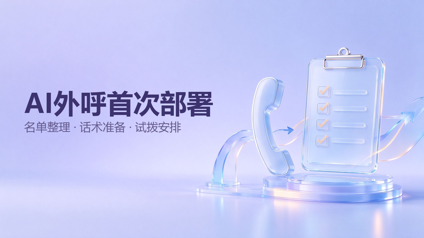 第一次部署AI外呼：名单整理、话术准备与试拨安排