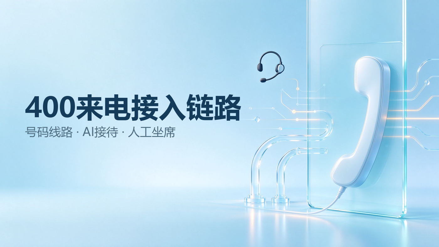 从 400 来电到 AI 接待：号码、线路与人工坐席的接入链路