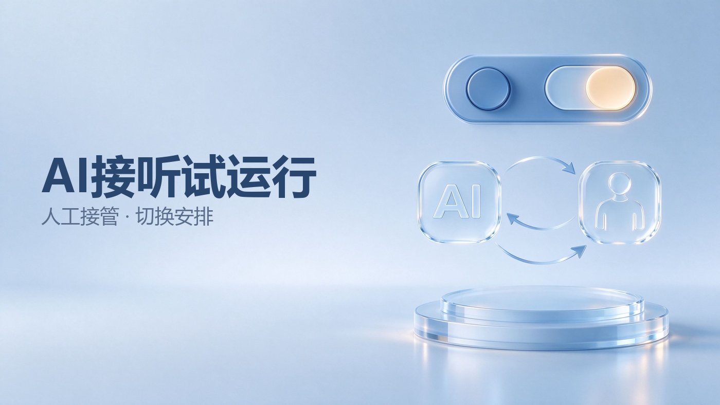 热线启用AI接听前，如何安排试运行与人工接管？